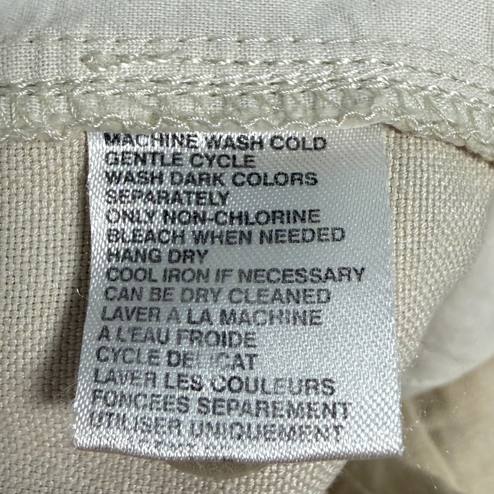 Tommy Bahama Mens 38x32 Beige Linen Silk Blend Relaxed Straight Leg Pants Resort - Picture 8 of 9